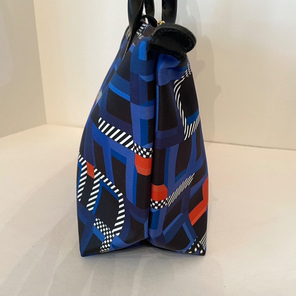 Longchamp Le Pliage Memphis ArtWalk Medium Tote Cobalt Blue - Picture 12 of 13